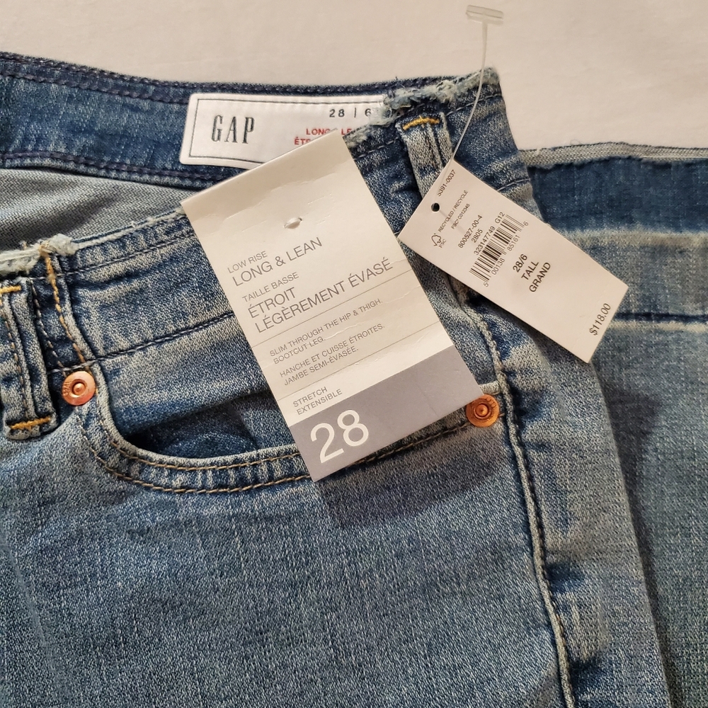 GAP Low Rise Long & Lean - Size 28 - Picture 4 of 6